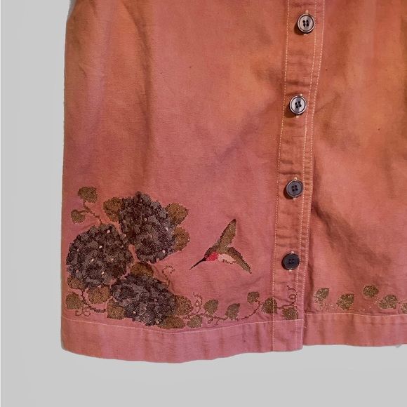 Turmeric dyed embroidered jacket. - Picture 2 of 6